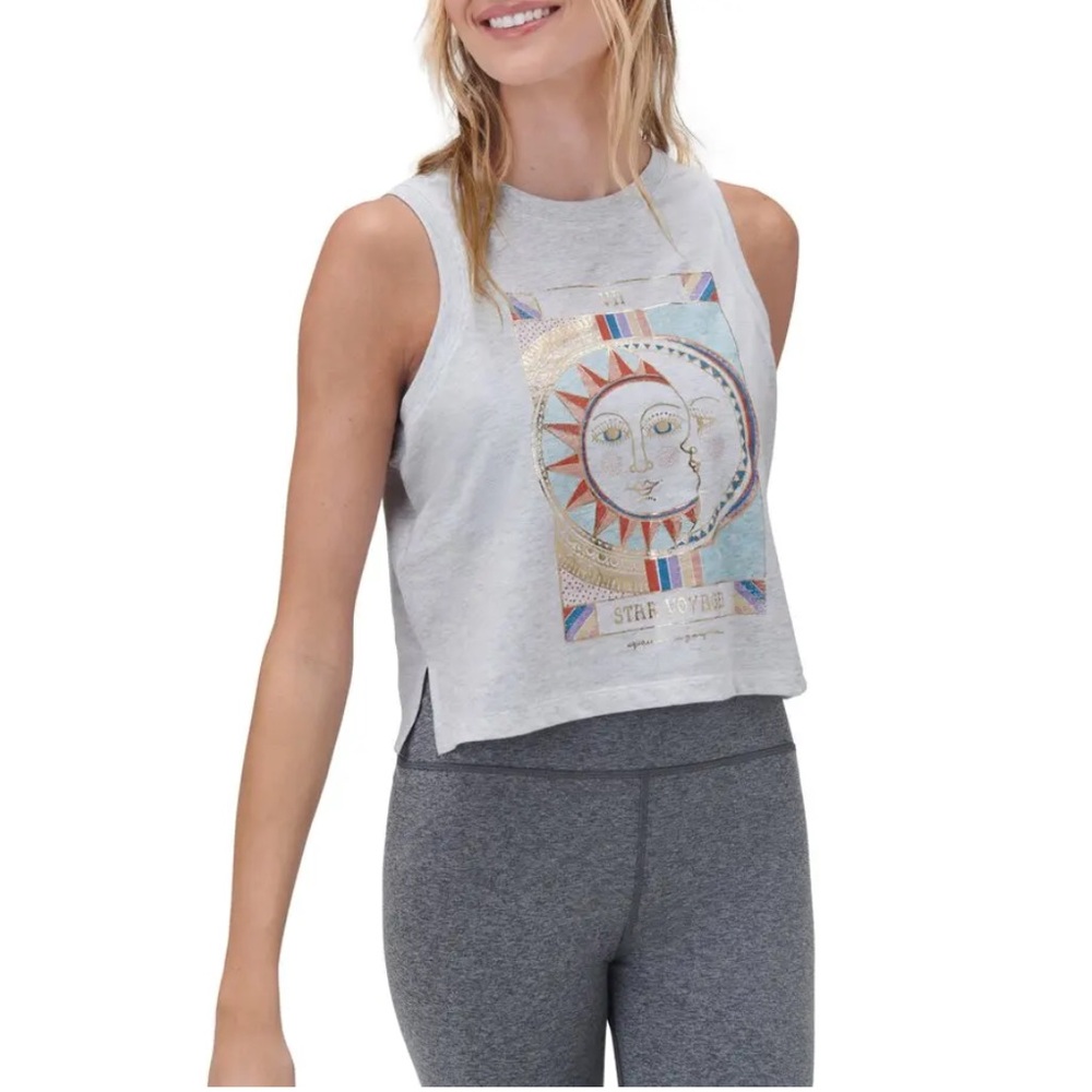 SPIRITUAL GANGSTER Star Voyager Boxy Crop Graphic Tank - Picture 4 of 6